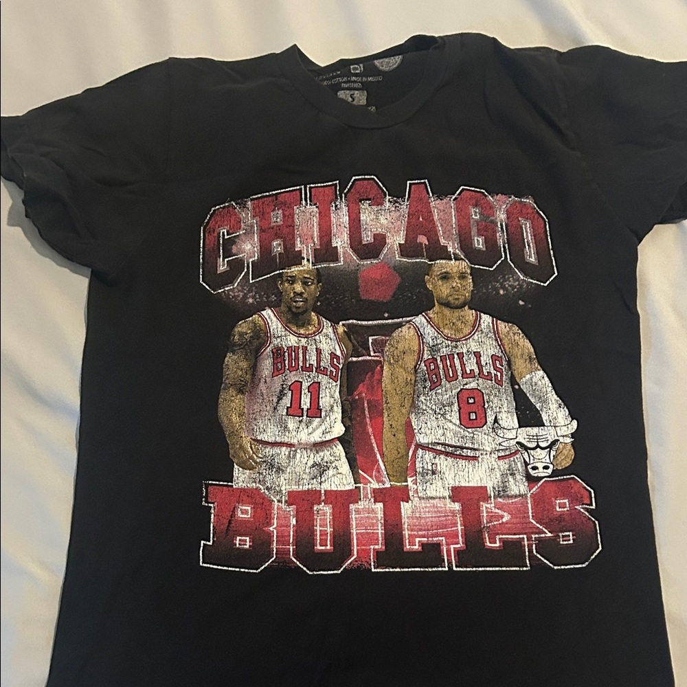 Chicago Bulls Graphic T-Shirt - Black Mens Small